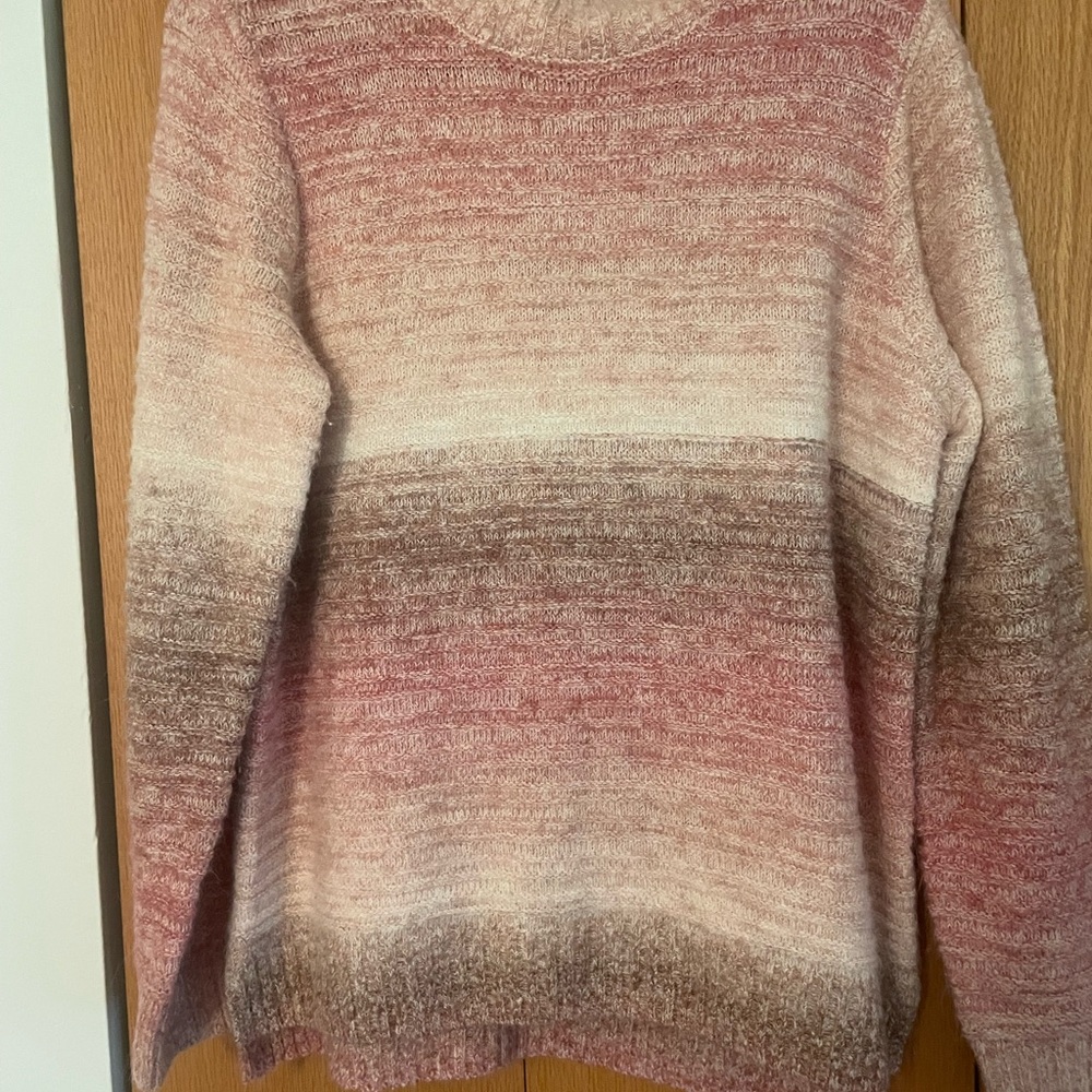 Maurices Women's Sweater - Pink and Brown Gradient